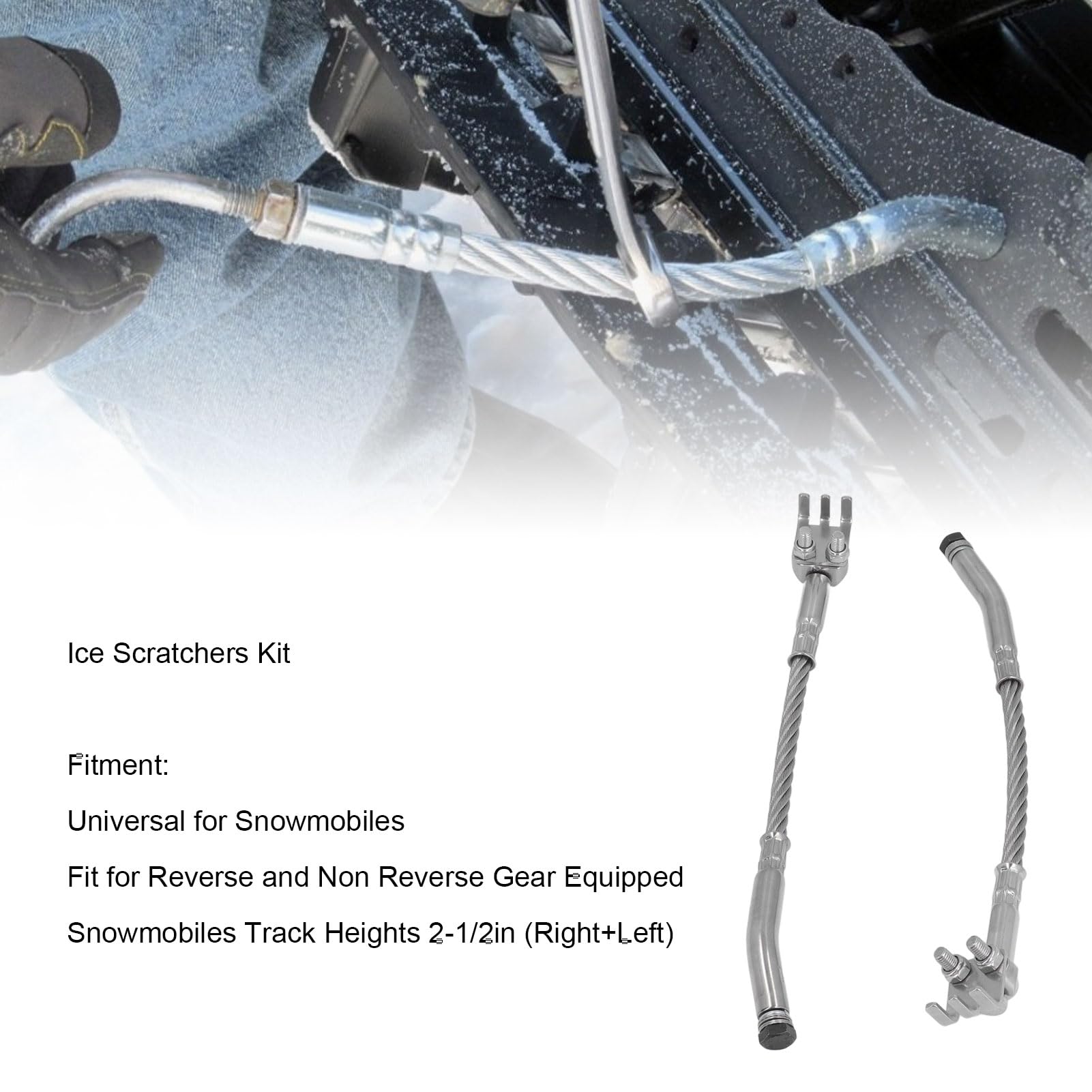 Uniwersalny Zestaw Skrobaków do Skuterów Śnieżnych 1201DF Claw