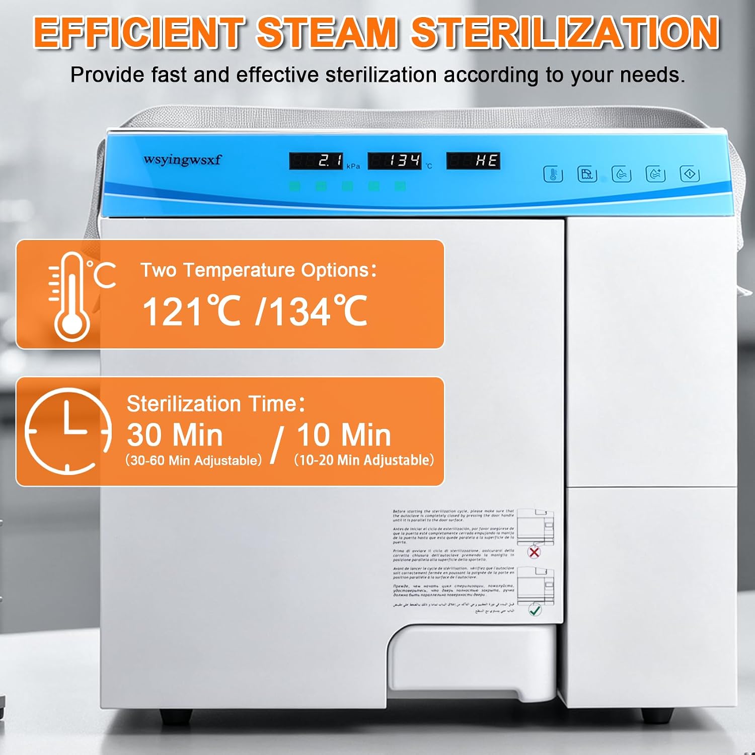18L Autoclave High Pressure Steam with Drying Function