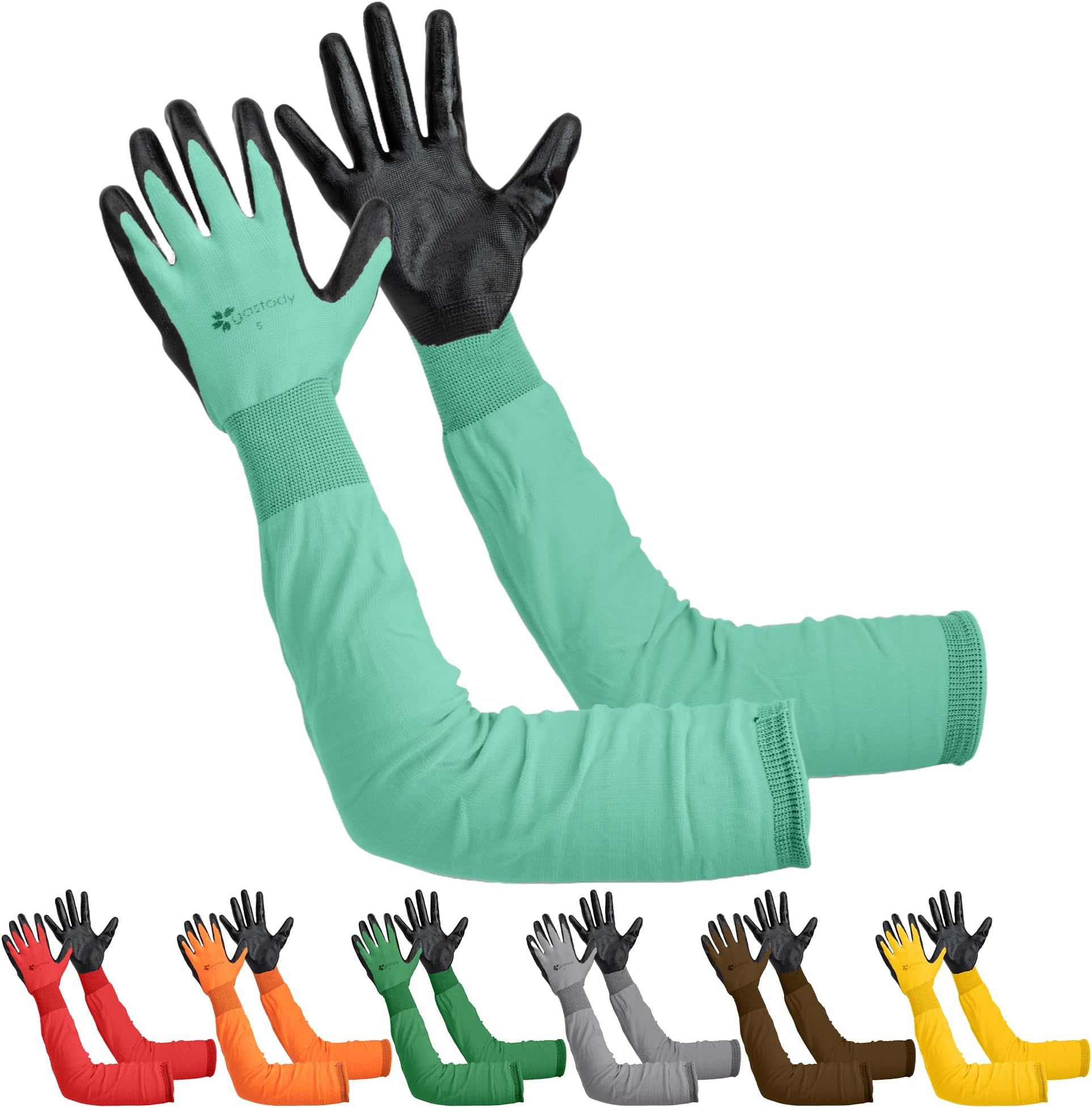 Gastody Long Sleeve Gardening Gloves Women and Men - Long Cuff Garden Gloves, Multipurpose Heavy Duty Outdoor and Indoor