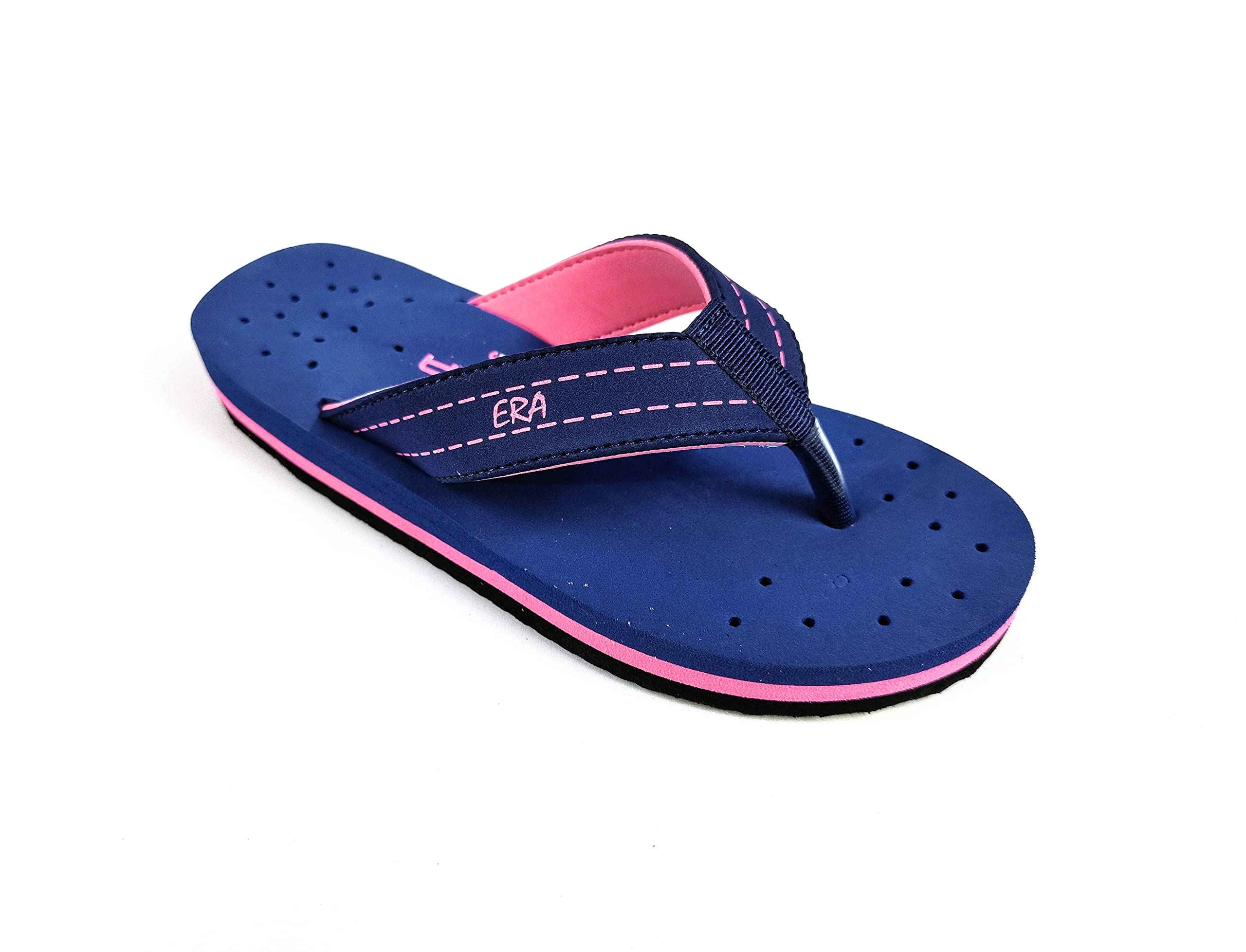 ERA Extra Soft Flat Flip Flop Footwear Anti Skid Slippers for Women & Girls Daily Use | Soft Footbed House Slippers | Light Weight, Comfortable & Stylish Comfortable Chappal, Color Navy Blue, Size 06 (B0CFBDRYLS) Amazon Price History, Amazon Price Tracker