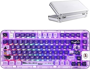 Amazon | YUNZII CK75 無線 ホットスワップメカニカルキーボード 透明 Amazon | YUNZII CK75 無線 ホットスワップメカニカルキーボード 透明