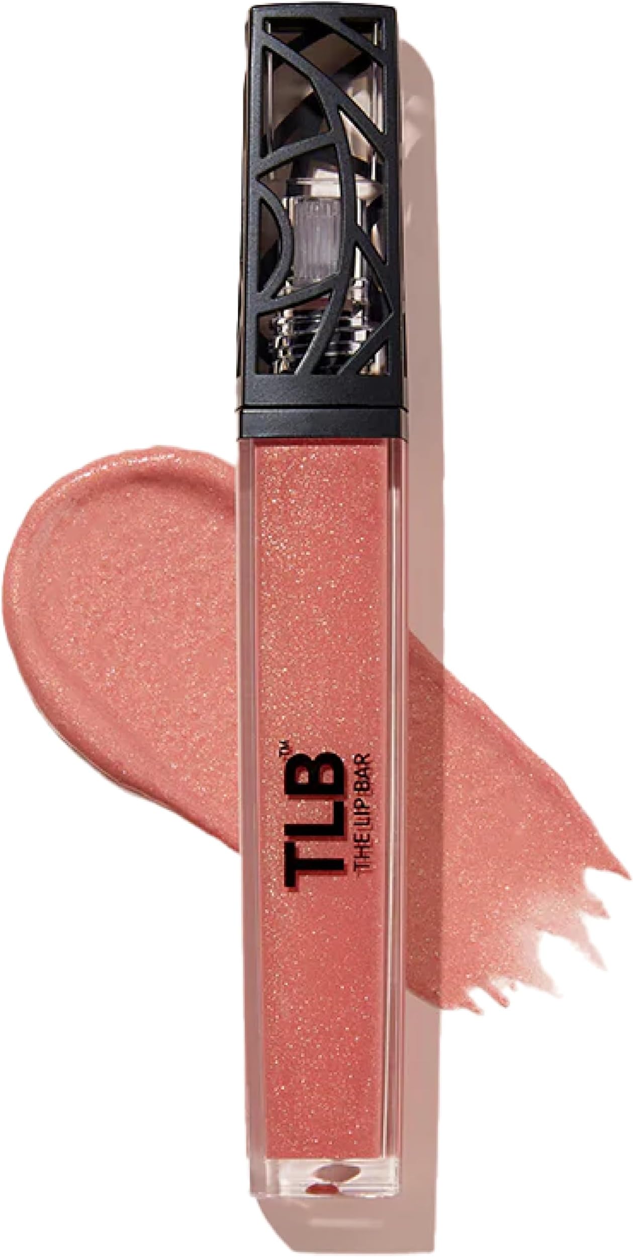 Lip Gloss, Baddie (Shimmer Pink) - Gloss Up Sheer Finish - Smooth, Not Sticky Formula - Moisturizing Coconut Oil, Olive Oil, Argan Oil & Vitamin E - Vegan & Cruelty Free - .30 fl oz