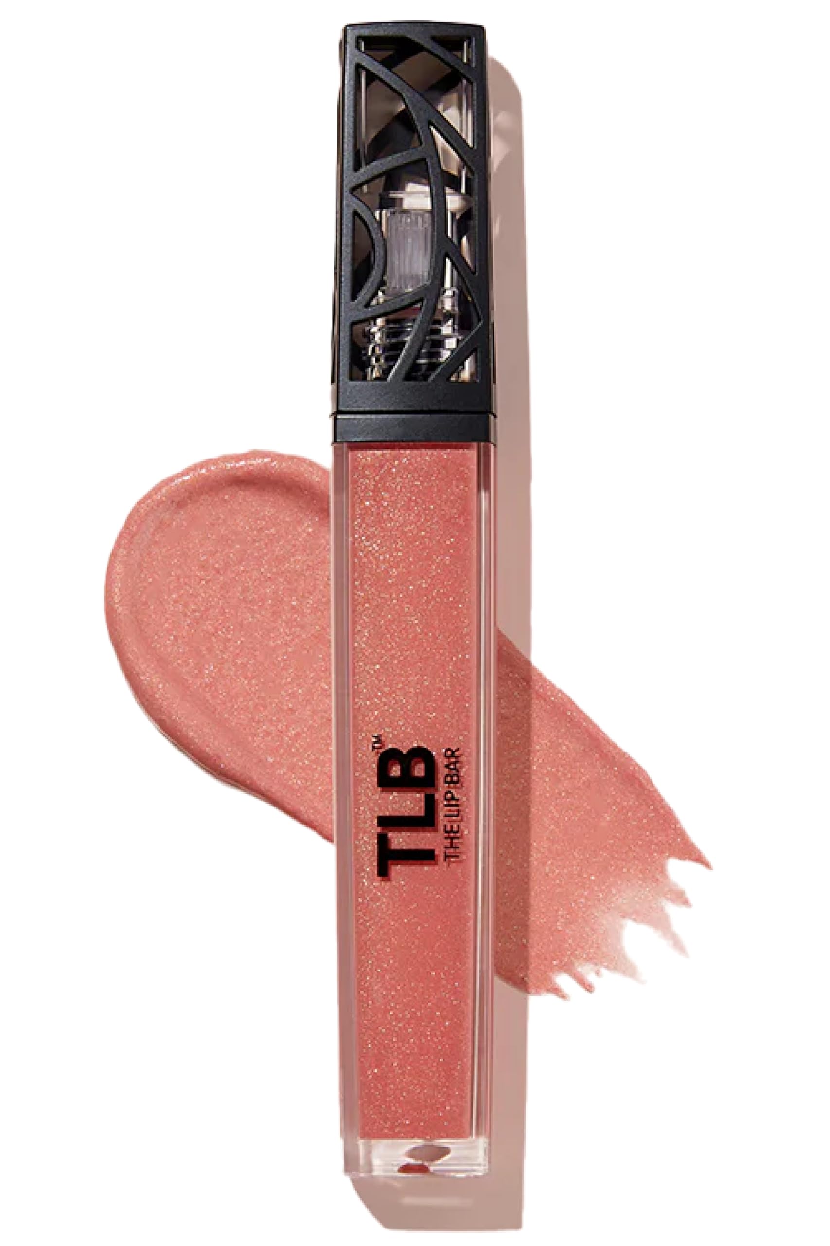 The Lip Bar - Lip Gloss, Baddie (Shimmer Pink) - Gloss Up Sheer Finish - Smooth, Not Sticky Formula - Moisturizing Coconut Oil, Olive Oil, Argan Oil & Vitamin E - Vegan & Cruelty Free - .30 fl oz