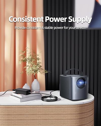 Miniatura 7 de Cargador de CA con certificación UL compatible con Anker Nebula Mars, Mars II, Mars II Pro, Mars Lite, Nebula Solar, cable adaptador de fuente de
