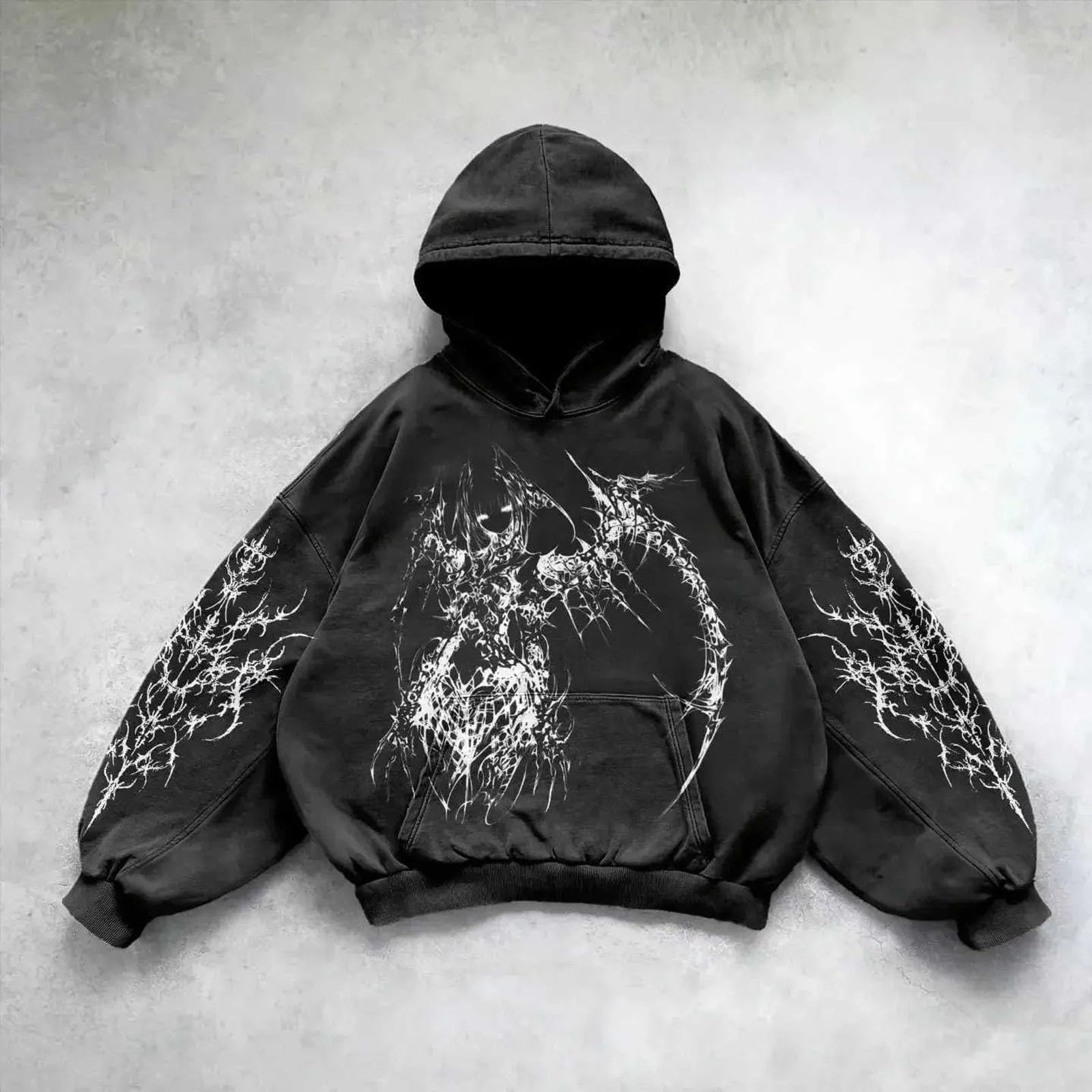 Sudadera gráfica masculina para uso diario con capucha elegante y casual