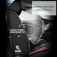 Vista 5 de AOMSAZTO Fundas de asiento de automóvil, juego completo de 5 asientos, ajuste personalizado para Chevrolet/Chevy Cruze 2011-2019, fundas de cojín