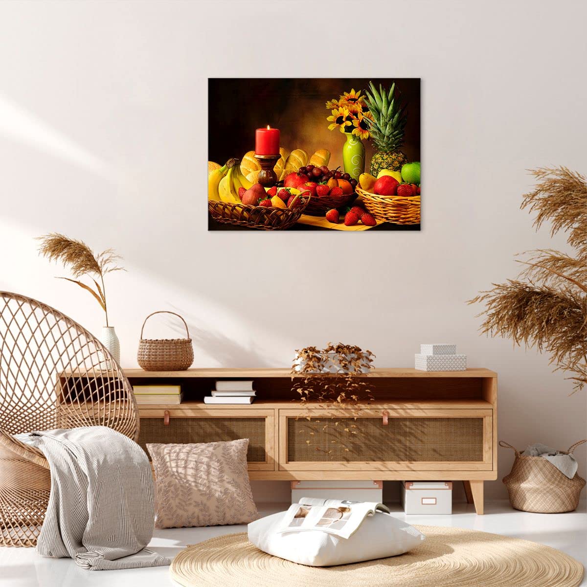 Tableau Déco Chocolat 80x160 Cm - Impression Sur Toile HD Sans Cadre Pour Salon, Chambre, Cuisine