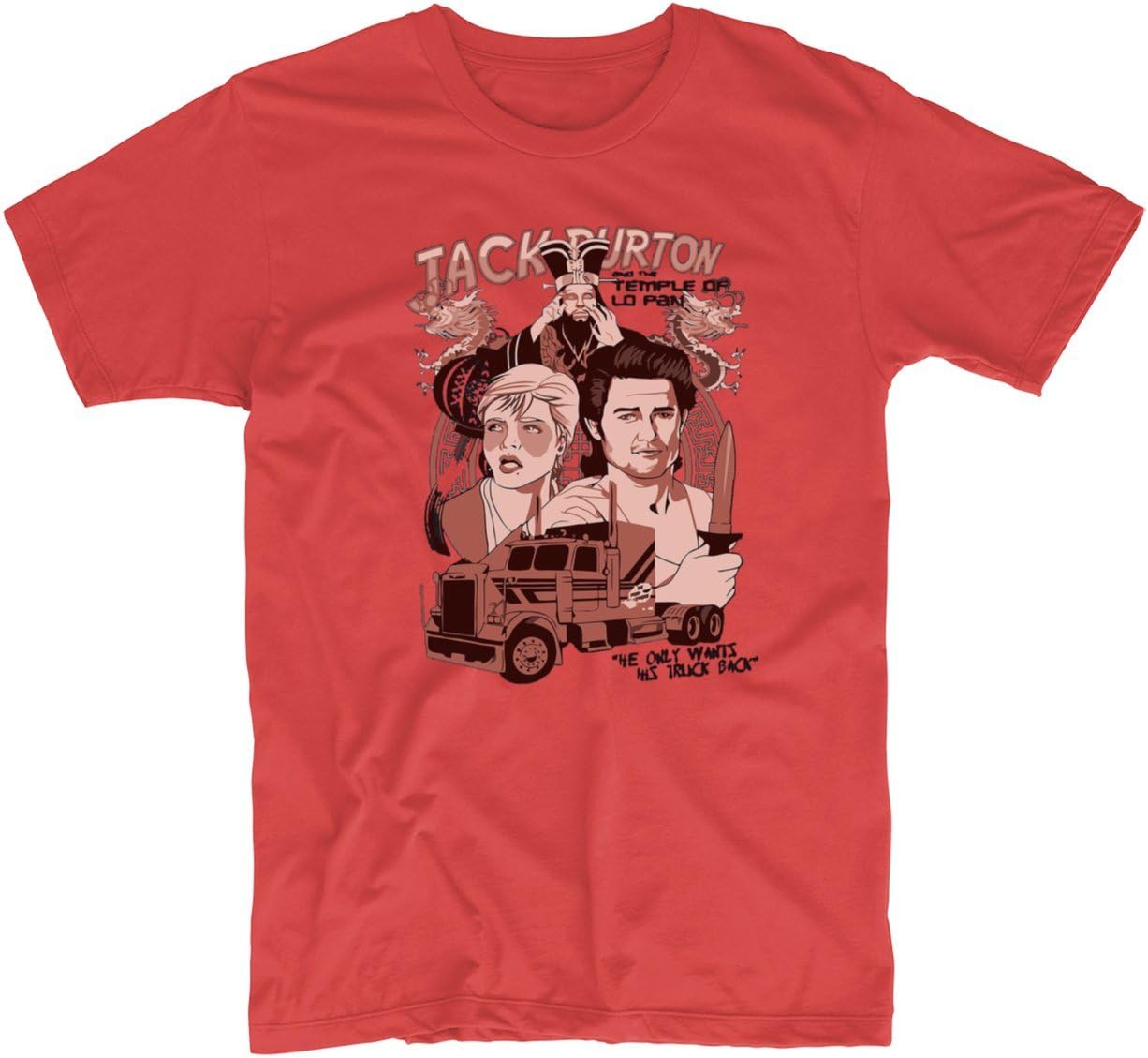 Jack Burton And The Temple Lo Pan Big Trouble In Little China Indiana Jones Tee
