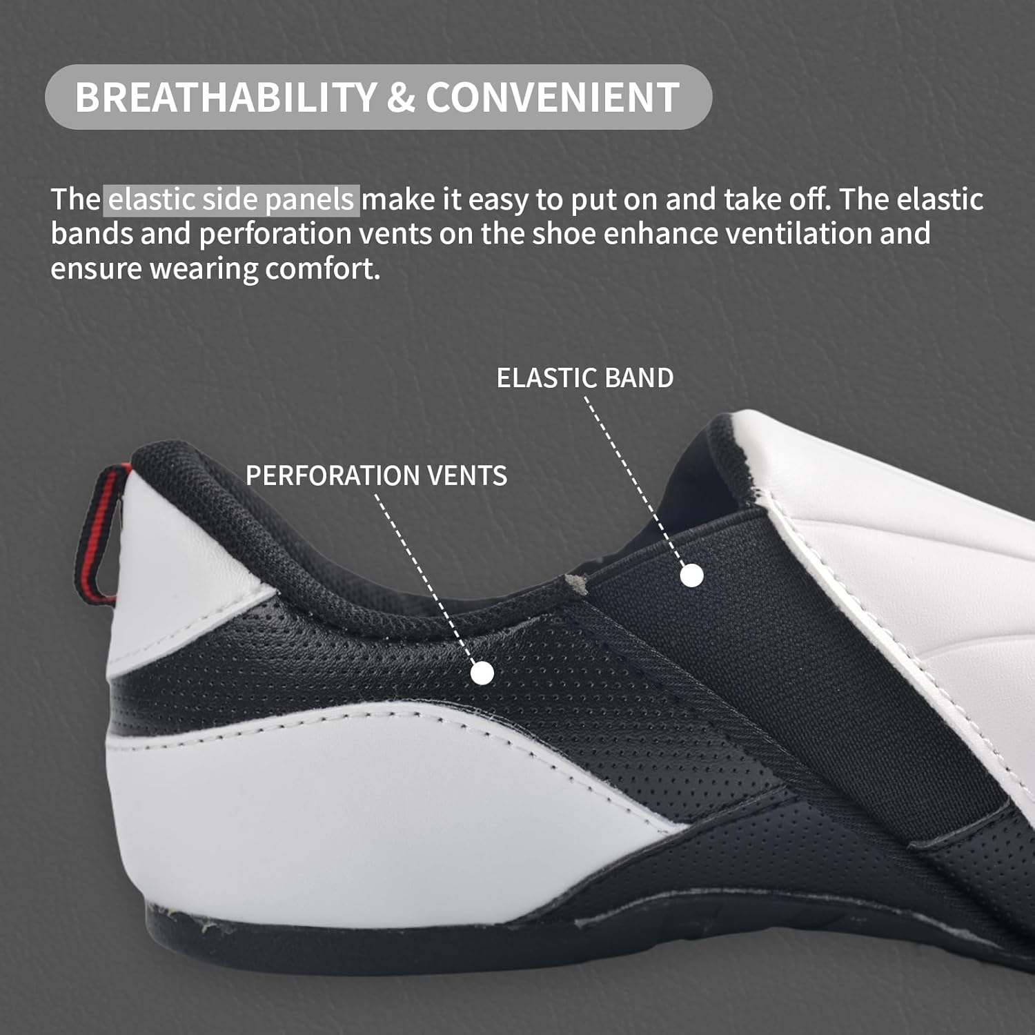Taekwondo Karate Martial Arts Shoes, Lightweight and Breathable Boxing Shoes for Kids Youth Adult, Unisex - Image 7