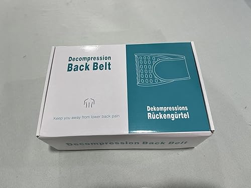 Miniatura 6 de HONGJING Cinturón de descompresión inalámbrico con calefacción para espalda, soporte lumbar inflable para aliviar el dolor de espalda baja,