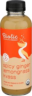 Biotic Beverages Organic Spicy Ginger Kvass, 15.2 Fz