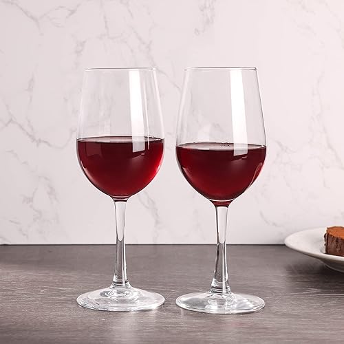 Miniatura 9 de Copas de vino (juego de 8, 11.5 onzas), copa de vino tinto o blanco multiusos con tallo, duradera, apta para lavavajillas