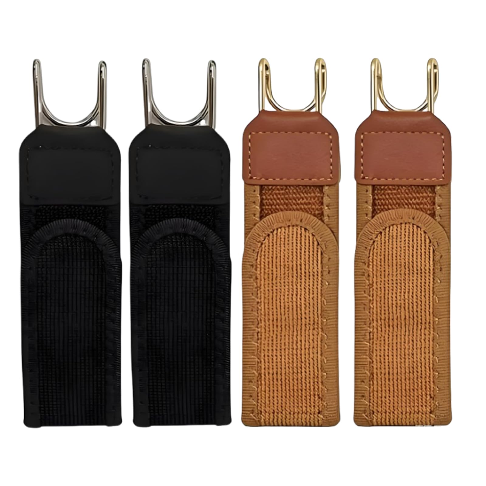 nvgod 4 Pcs Buckle Free Belt for Men Set, Tactical Metal Hook Elastic Belts, Black and Brown Elastic Stretch Buckle Less Belt for Men, Suitable for Securing Clothing During Outdoor Activities and Travel-picture-42