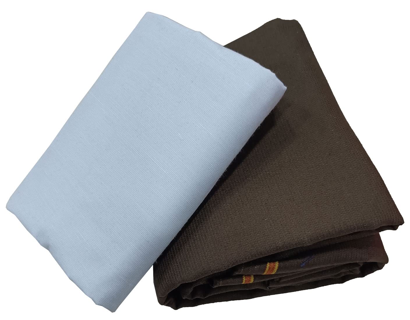 Men's Poly Cotton Print Shirt and Trouser Unstitched Fabric Set - Gift Pack (Multicolour_Free Size) 010-image-0
