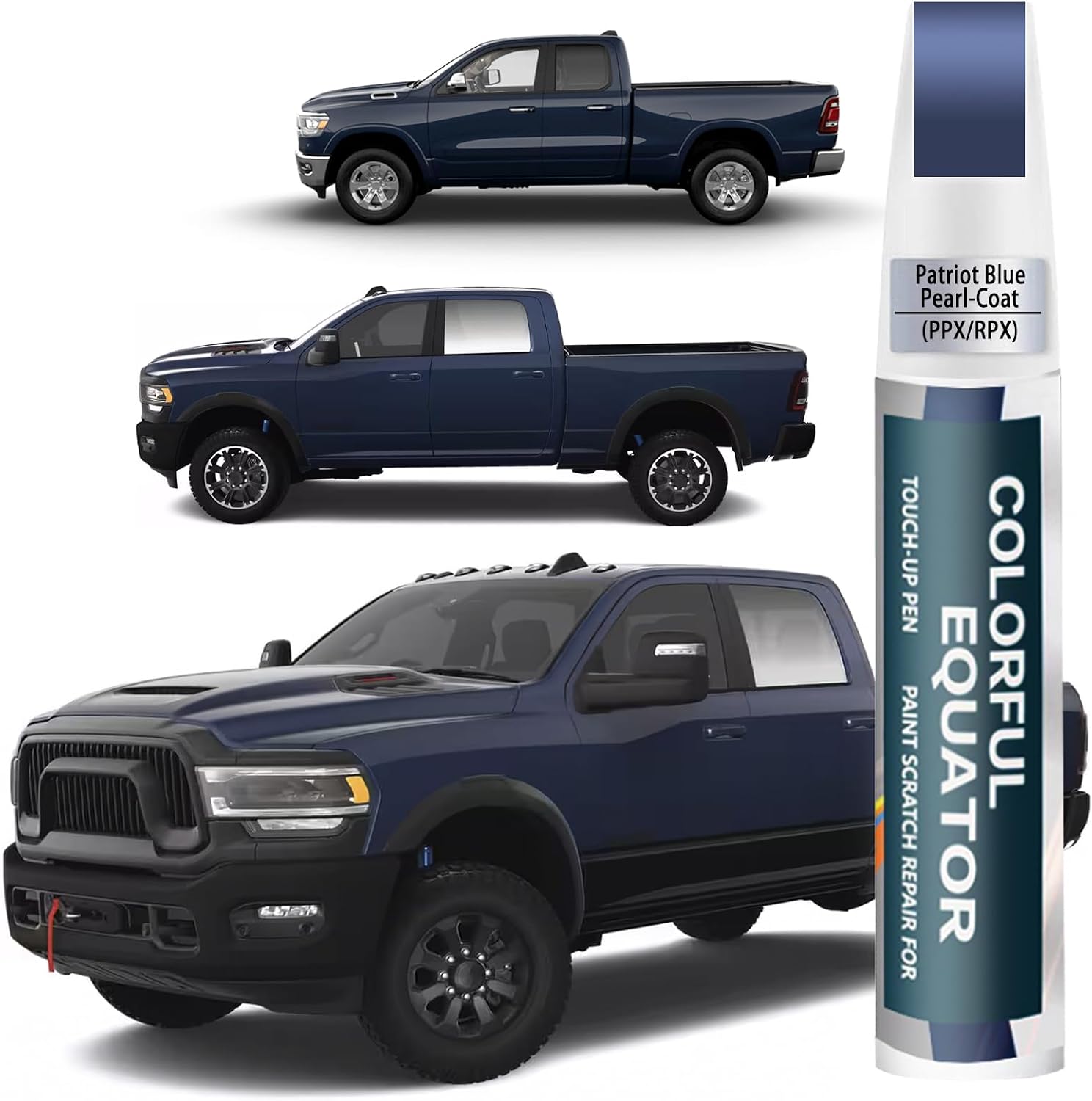 Patriot Blue Pearl-Coat(PPX/RPX) Touch Up Paint Compatible with Dodge Ram, Car Paint Pen Scratch Repair Two-In-One Touch Up Paint, Premium Car Scratch Remover for Deep Scratches