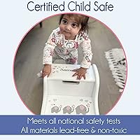 Vista 2 de Taburete de camión de bomberos personalizado para niños