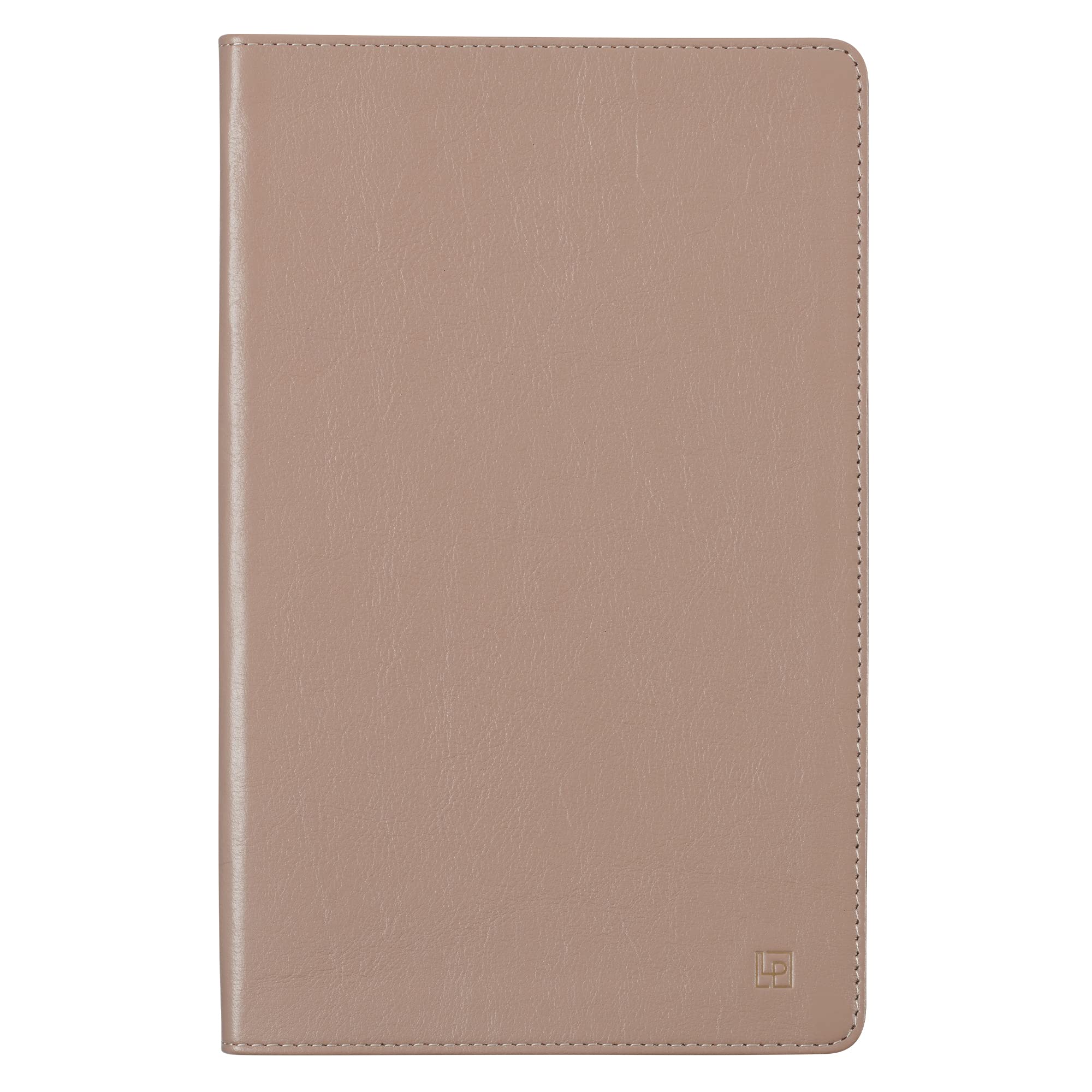 Leatherpress Carnet classique en cuir, couverture souple, gris huître, grand (13,7 x 21,6 cm), 234 pages lignées, collection Heritage, table des matières avec pages numérotées