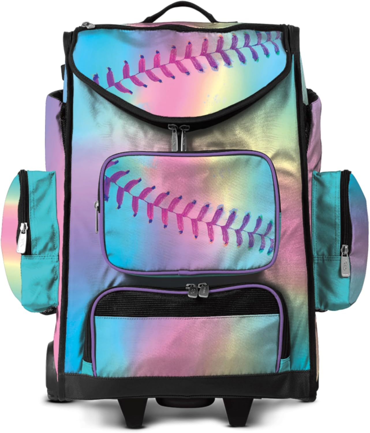 Boombah Ultrapack Hybrid Rolling Bat Bag - Wheeled & Backpack Version - Softball Dream Multi