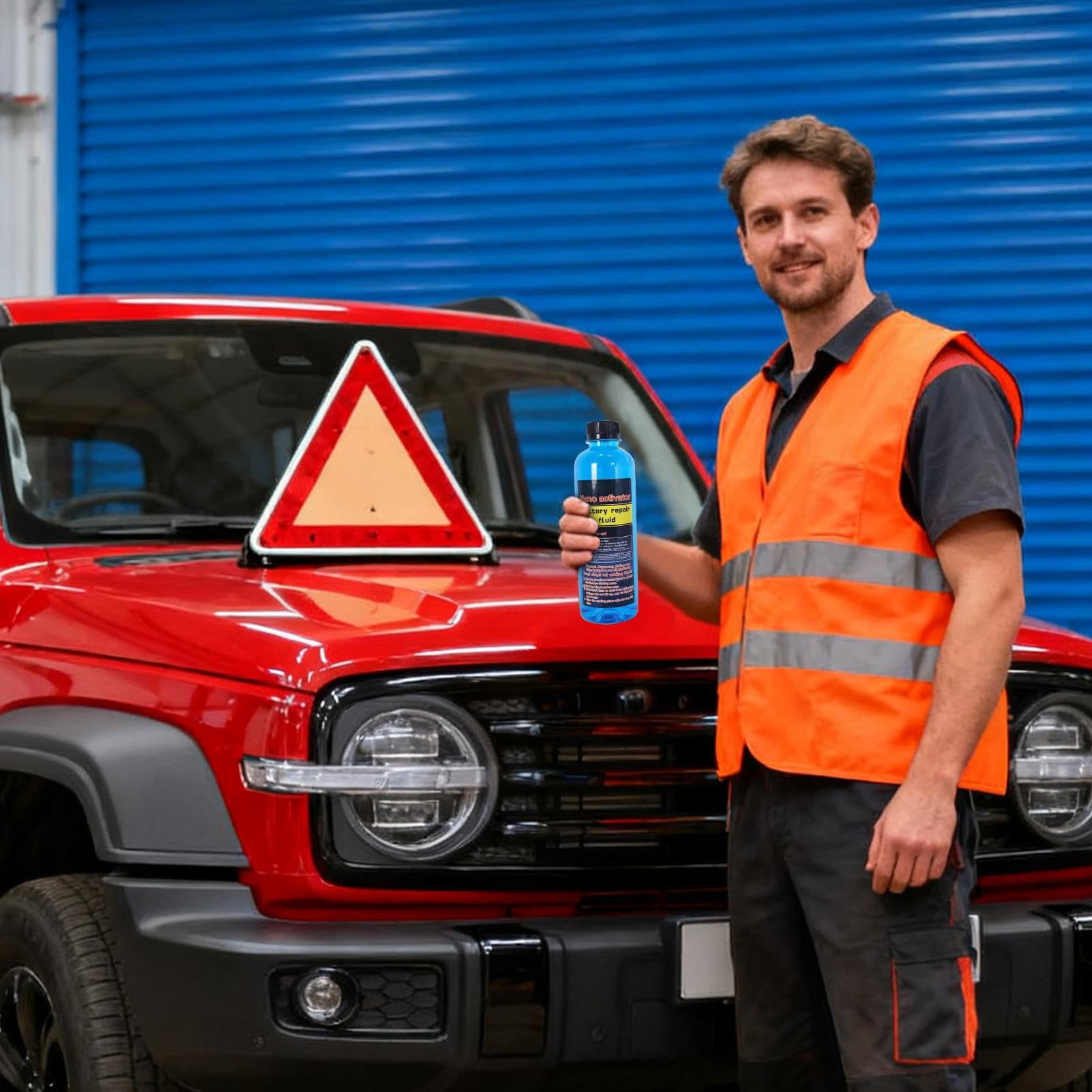 Solution pour la réparation de Batteries - 500 ML de Liquide de Restauration de Batterie et de désulfateur - pour Automobile, véhicules, mécanique, intérieur et extérieur