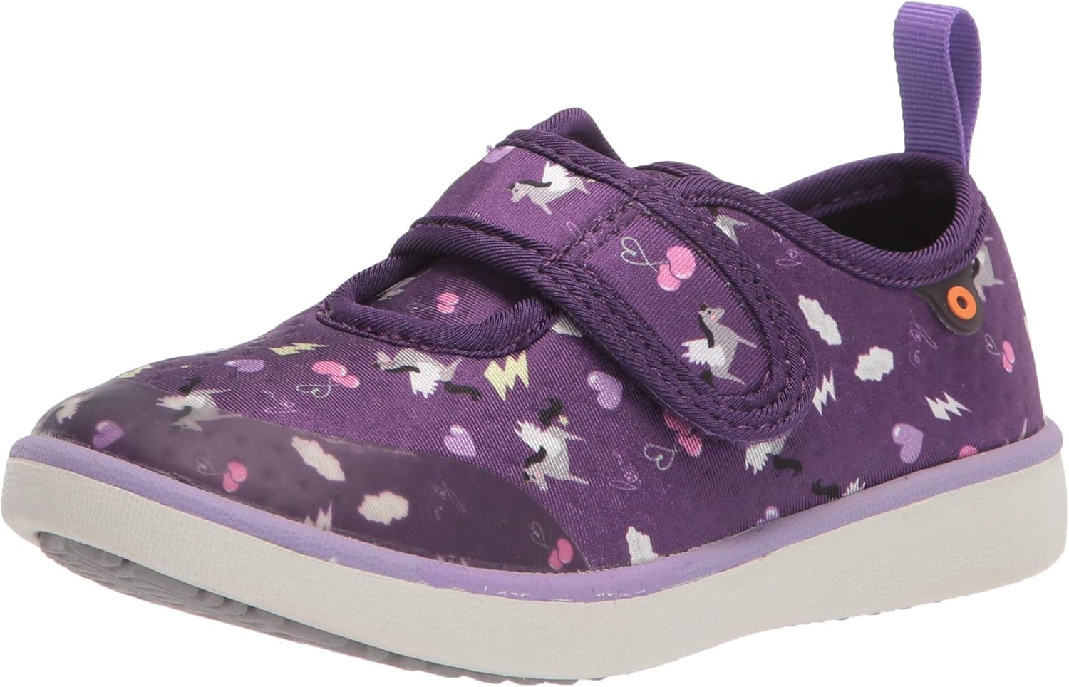 Bogs Kicker Strap Sneaker, Purple Multi, 11 US Unisex Little Kid