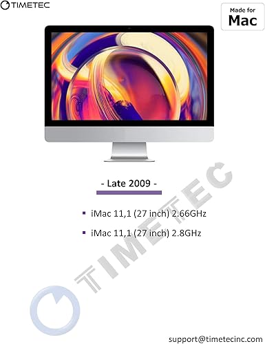 Miniatura 3 de Timetec Kit de 32 GB (4 x 8 GB) compatible con Apple DDR3 1067 MHz1066 MHz PC3-8500 CL7 de doble rango para iMac (finales de 2009 de 27 pulgadas)