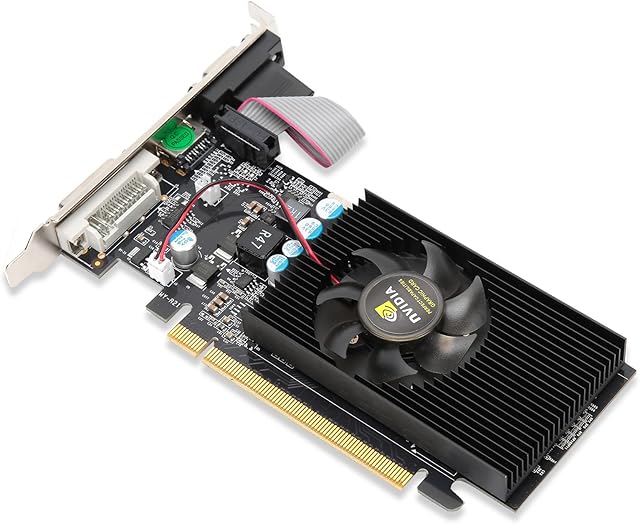 Graphics Card,GT210 1G 64bit Desktop Video Card,PCI Express 2.0 Gaming Desktop Computer Graphics Card,Lower Temperature Higher Efficiency Desktop Video Card PCI Efficient Computer Accessories