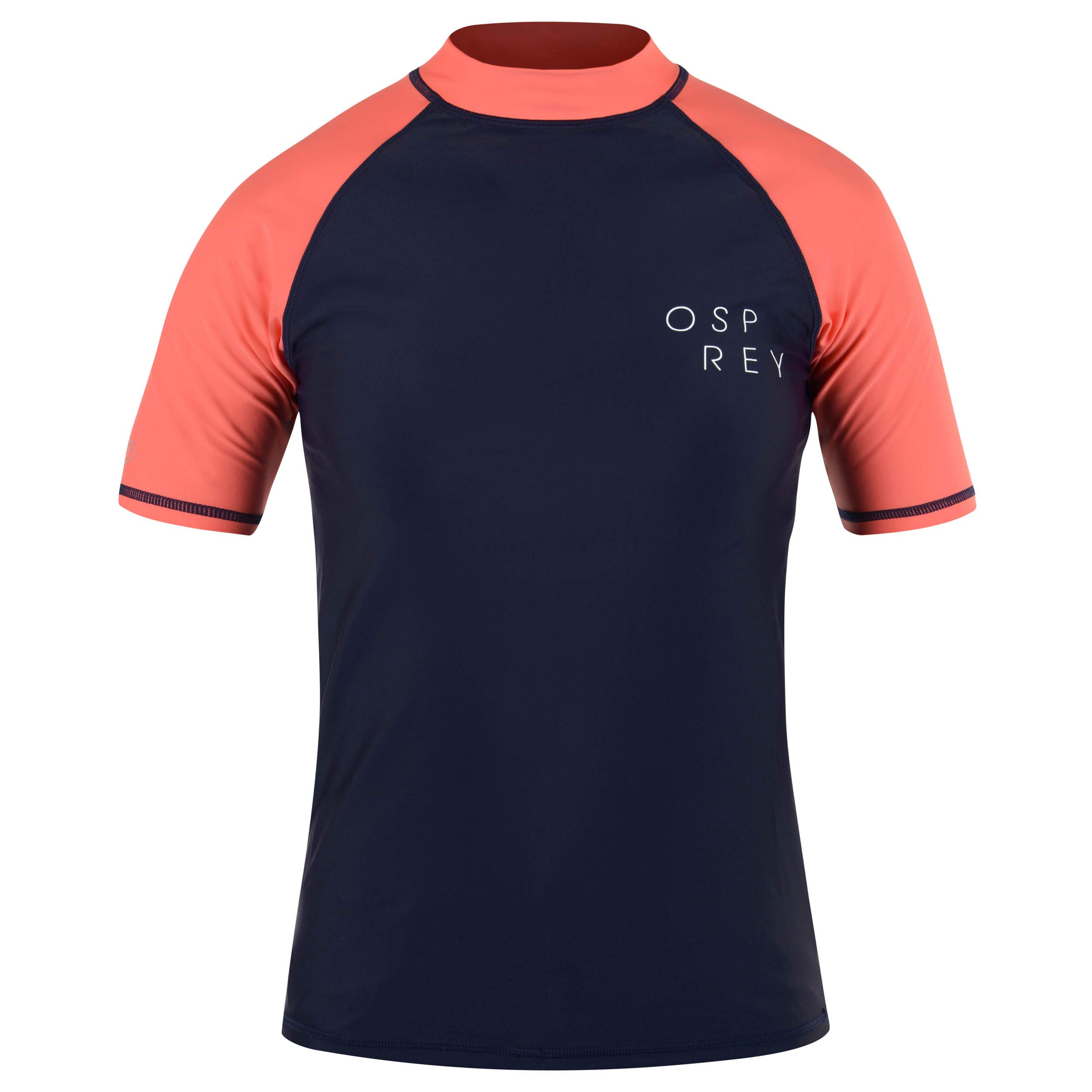 Osprey Women's Short Sleeve Rash Vest Top - UPF 50+ Quick Dry Flatlock Stretch Rash Guard