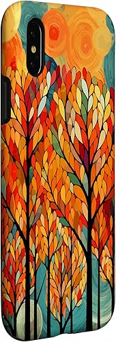 Miniatura 9 de iPhone 13 Pro Max Otoño y coloridas hojas y árboles de otoño, funda temática de color de otoño