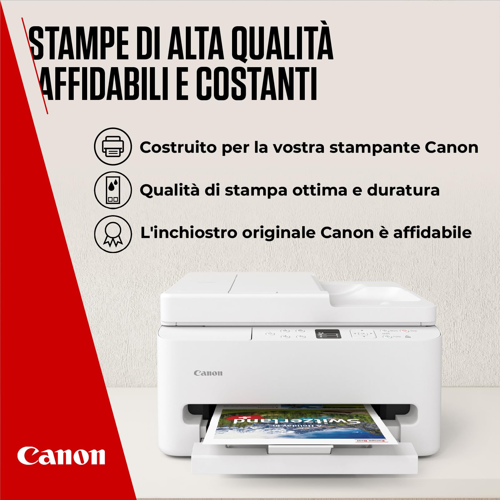 Canon PG-595 XL/CL-586 XL Cartucce per Stampante Originali (1 x Nero, 1 x Colori) & 4x6 Carta Fotografica (50 x Fogli) GP-501