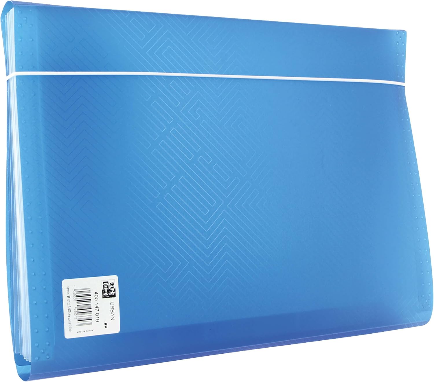 Oxford, Accordion Folder A4+, Translucent Plastic Cover, 13 Pockets, Turquoise