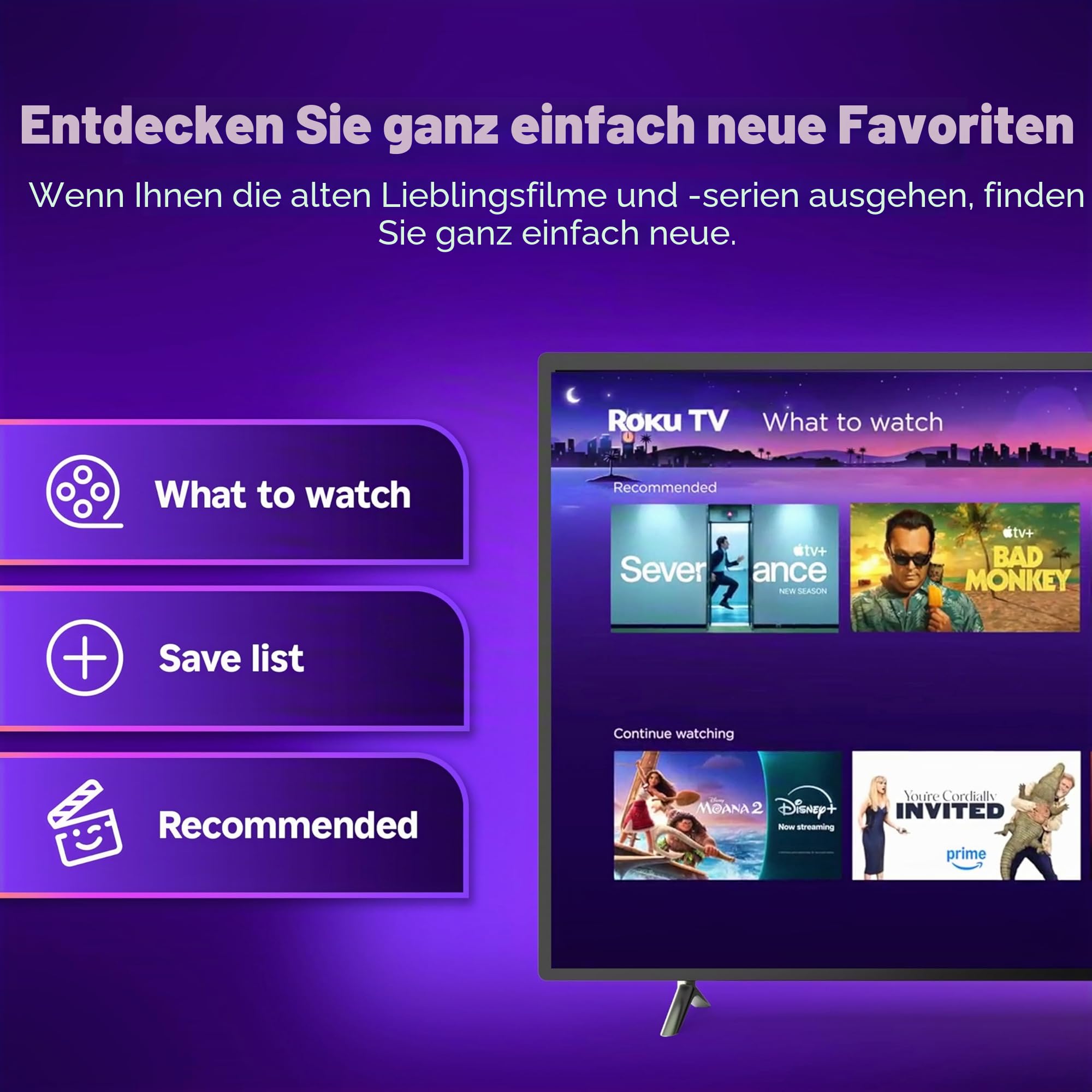 Roku® Streaming Stick™ 2025 - HD-HD-Streaming-Gerät für TV mit Sprachfernbedienung - Kostenlos und Live-TV