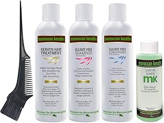 Gold Series Brazilian Keratin Hair Blowout Treatment Large Set Complex Global Proven Formula Natural Organic Results Professional Grade At Home or Salon Keratina Para Alisar El Pelo