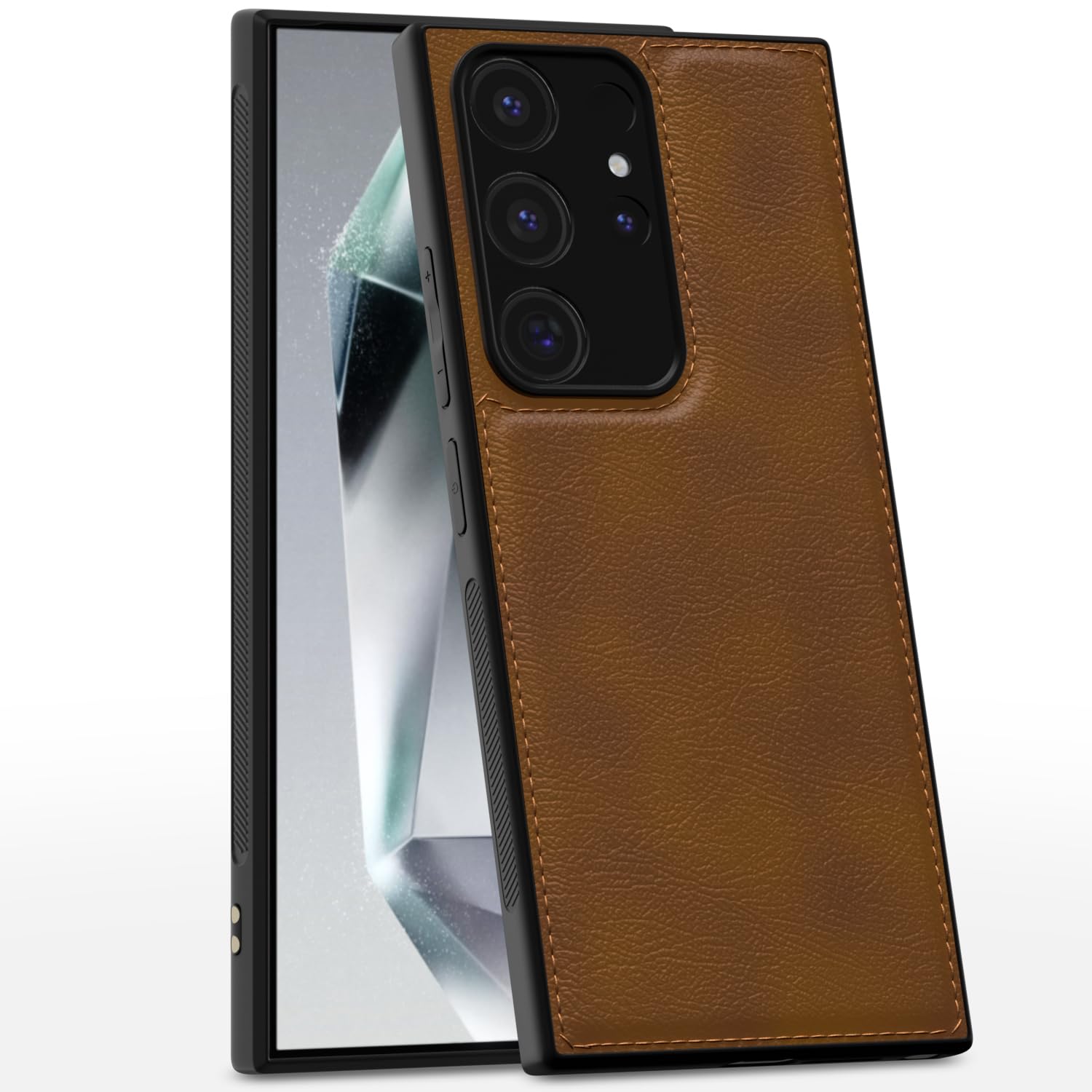 Pikkme Samsung Galaxy S24 Ultra 5G Back Cover | Flexible Pu Leather | Full Camera Protection | Raised Edges | Super Soft-Touch | Bumper Case for Samsung Galaxy S24 Ultra 5G (Brown) (B0D797TQP2) Amazon Price History, Amazon Price Tracker