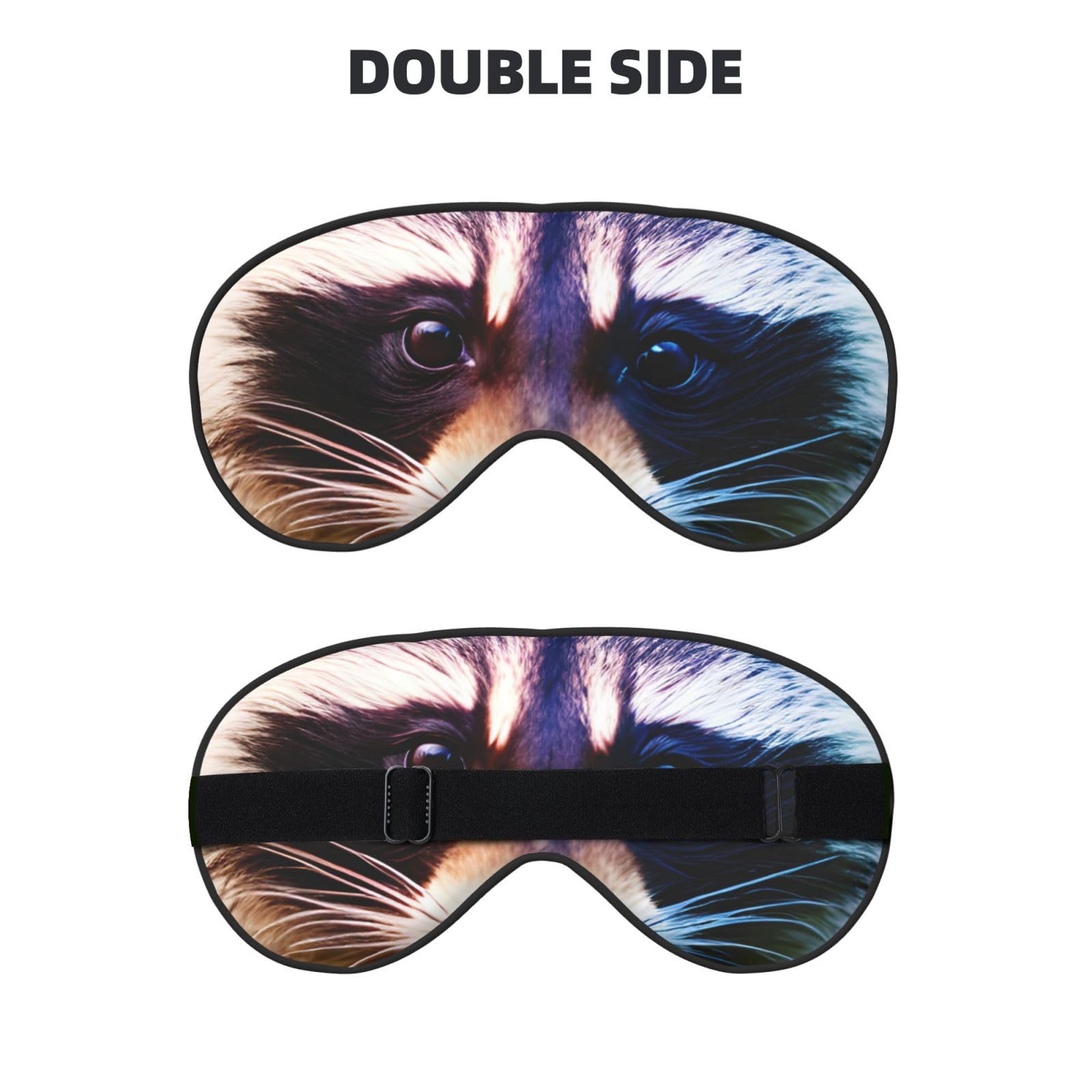 Cute Raccoon 1 Print Sleep Mask Silk-Like Eye Mask Sleeping Eye Mask for Women Men for Travel Sleep Relaxation