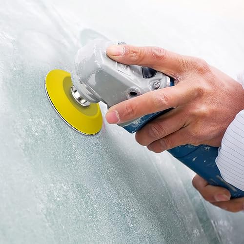 Miniatura 7 de Almohadilla de lijado de gancho y bucle de 2 pulgadas para discos de lijado con accesorio de taladro de vástago de 14 pulgadas y almohadilla de