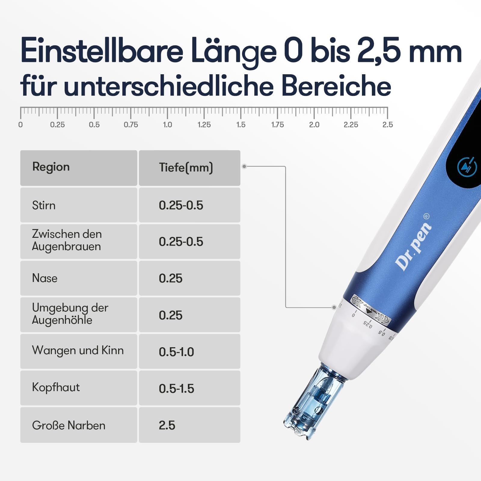 CHUSE Bolígrafo de microagujas A11 – eficaz contra las arrugas | Base de sensor inteligente, cómodo diseño inalámbrico, ideal para salones de belleza y en casa | perfecto regalo de Acción de Gracias y