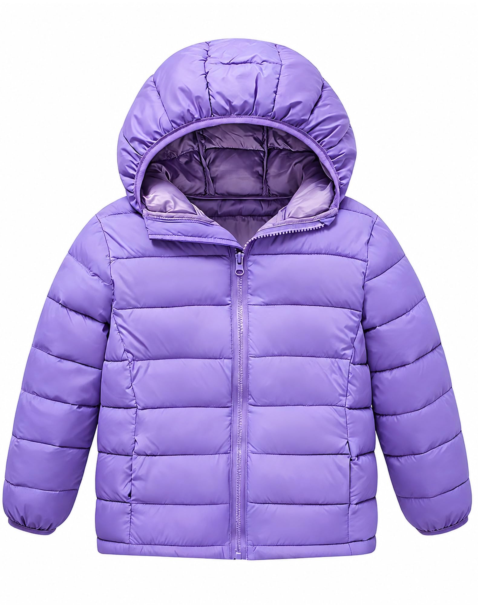 Lovekider Girls Winter Coat Shiny Gradient Lightweight Puffer Jacket 4-12Y