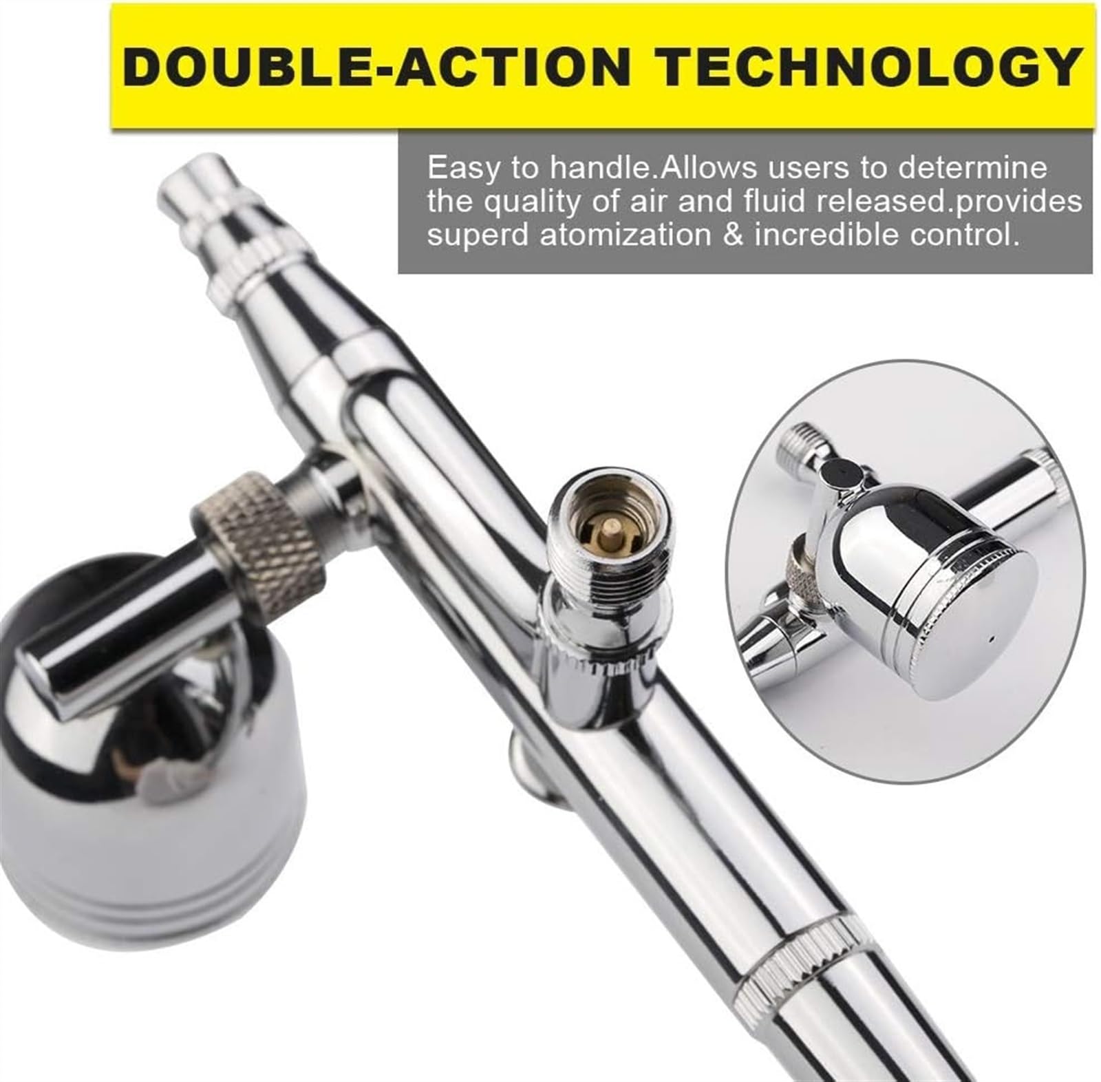 Opryskiwacz farby 0.2/0.3/0.5mm dysze Dual Action Airbrush zestaw kompresora powietrza 7cc/22cc kubek w sprayu aerograf do ręcznie robionych farb do ciast