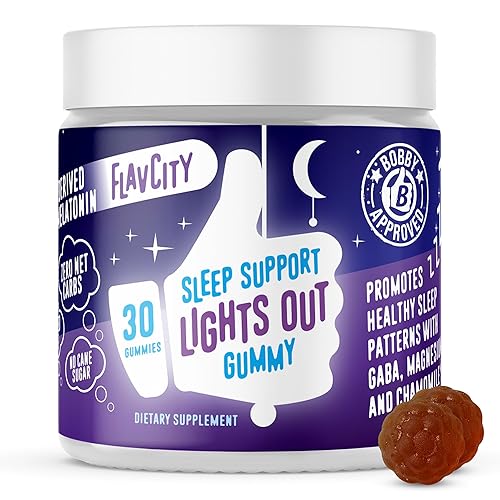 FlavCity Melatonin Sleep Gummies for Adults, Lights Out Gummy -