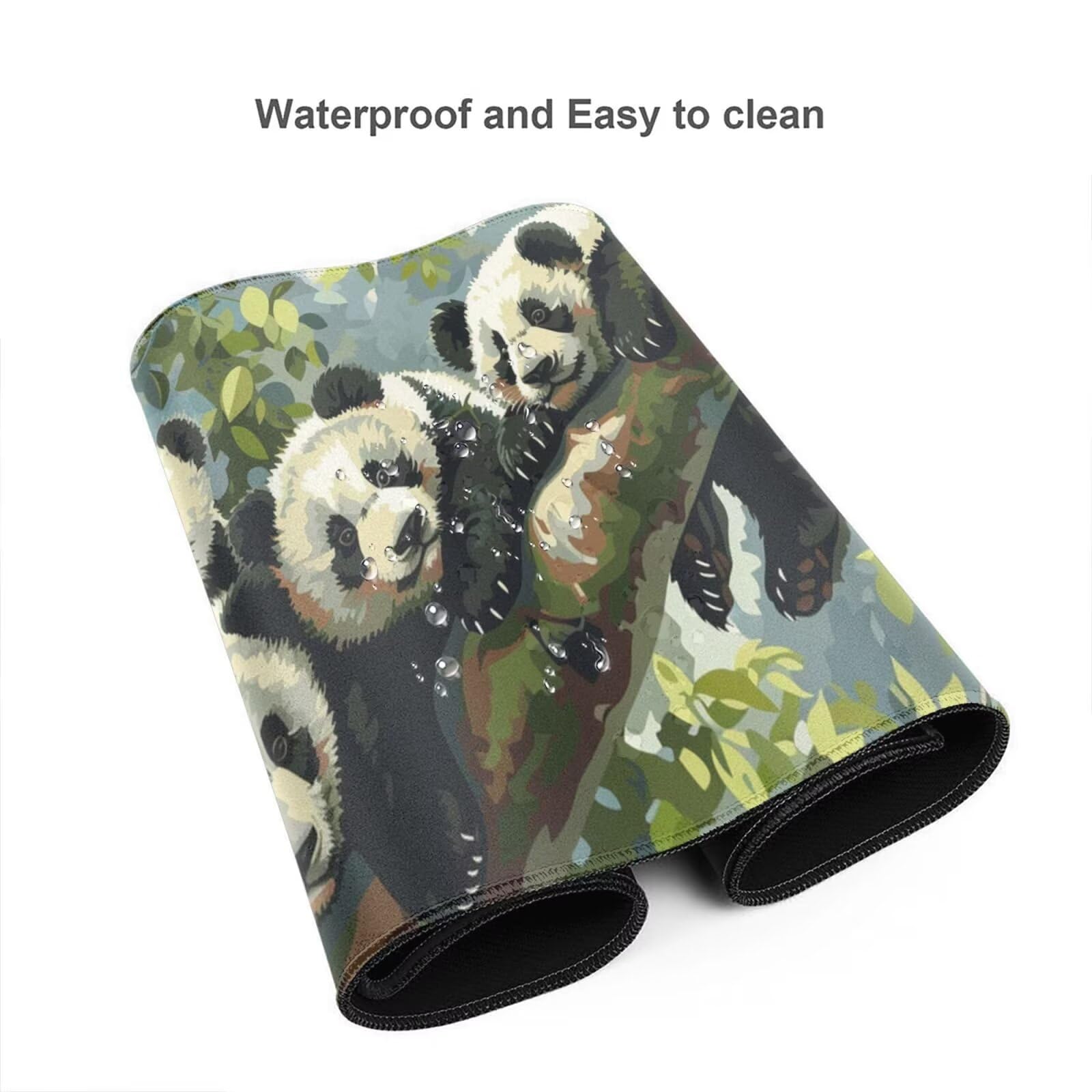 Alfombrilla Ratón XXL 1500x800mm,Alfombrilla de Escritorio Multifuncional,Protector de Mesa Mouse Pad Impermeable,Gaming mousepad Antideslizante para Hogar,Oficina Regalo - animal,Panda gigante ZJ-567