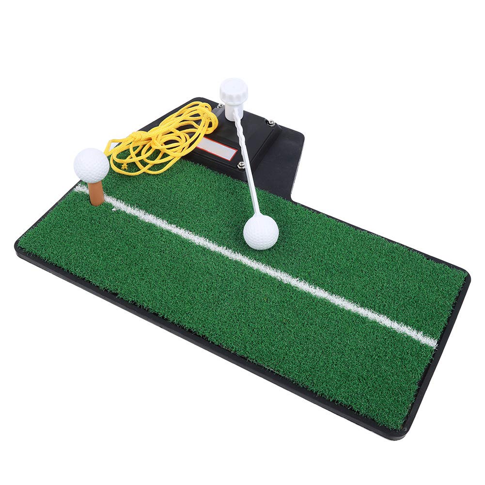 Práctica de Entrenamiento de Swing de Golf Estera Verde Entrenador Estera de césped PP Suave y Duradera Uso en Interiores y Exteriores en el Patio Trasero