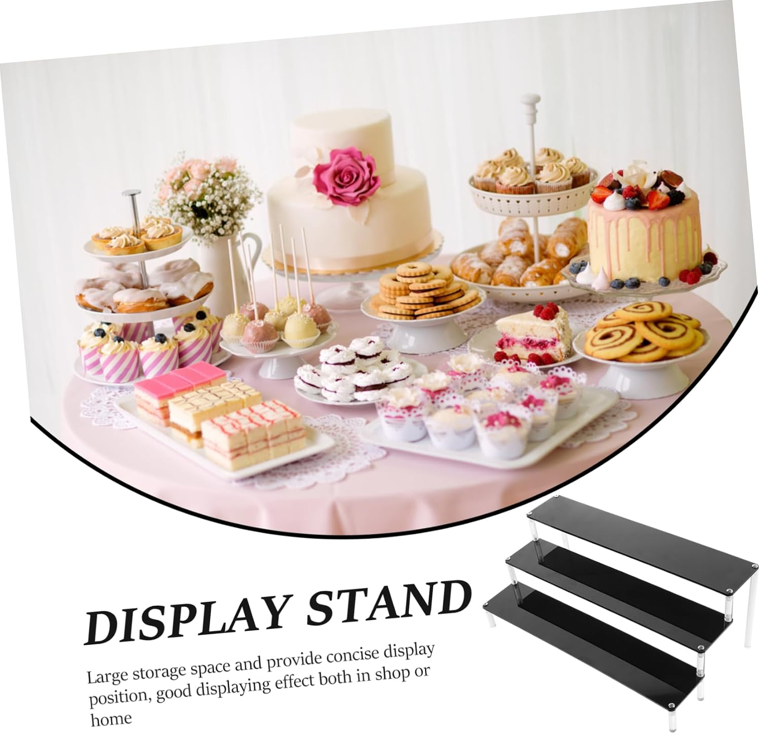 Mobestech Vendor Display Shelf Small Display Stands for Craft Show Racks Retail Stores