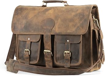 Handmade World Womens Shoulder Handbag Quilted Soft Leather Purse Tote Top Handle Bag, Braun