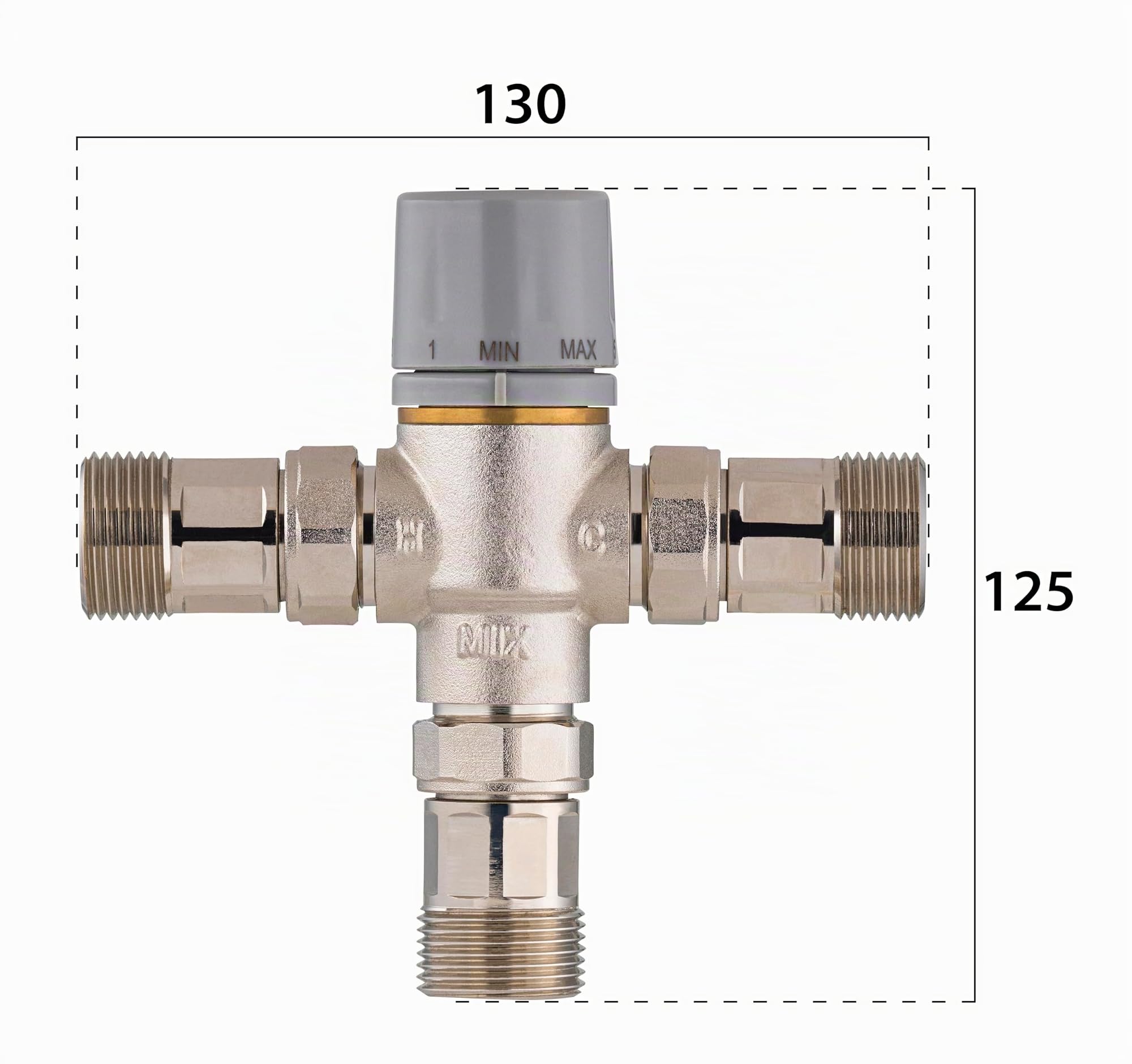 Mitigeur thermostatique pour chauffe-eau Mâle 20x27 (3/4) NOYON & THIEBAULT