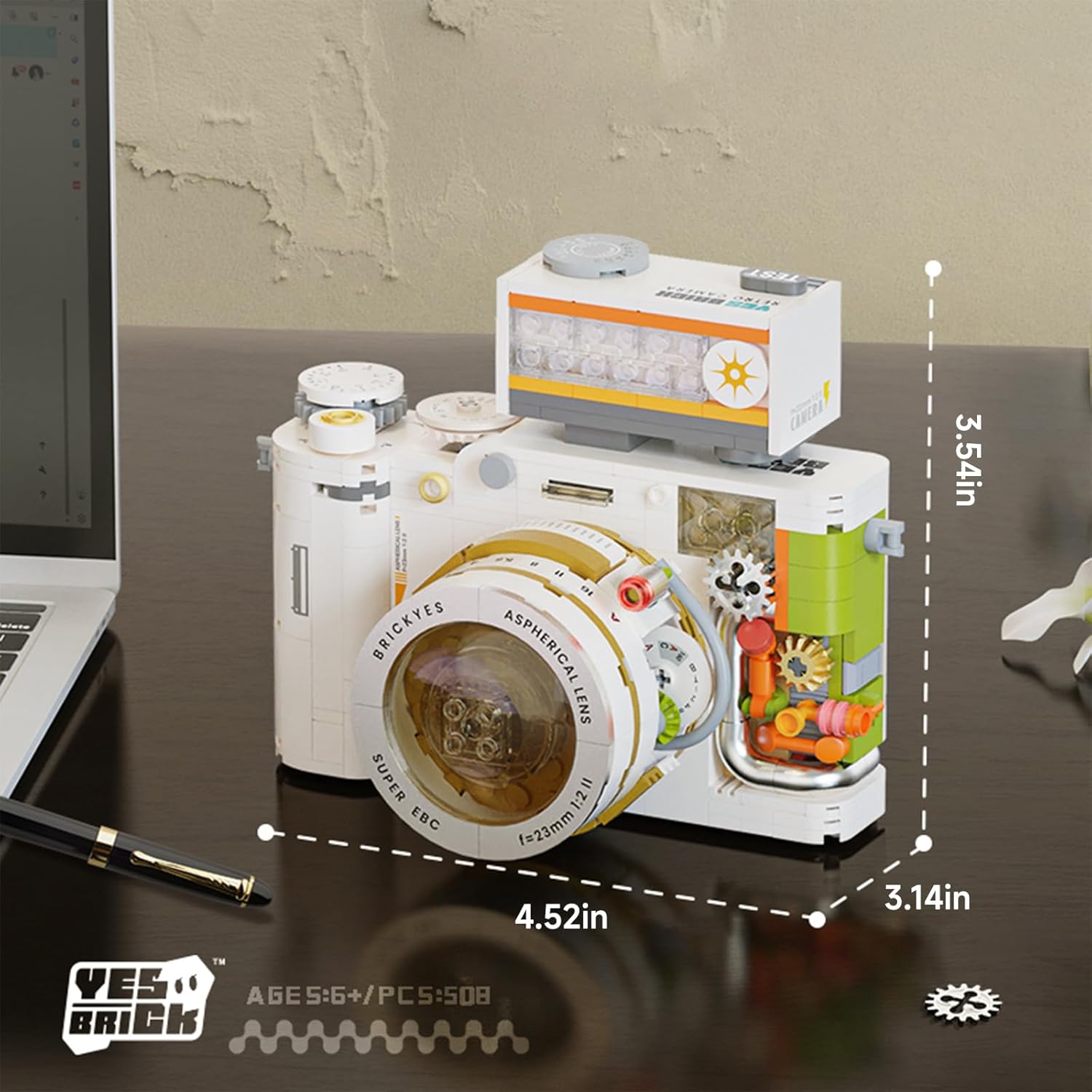 Building Blocks Retro Camera Model Set, 508 pcs Digital Camera Kit, Vintage Toys Model for Adults Girls Boys Kid Toys