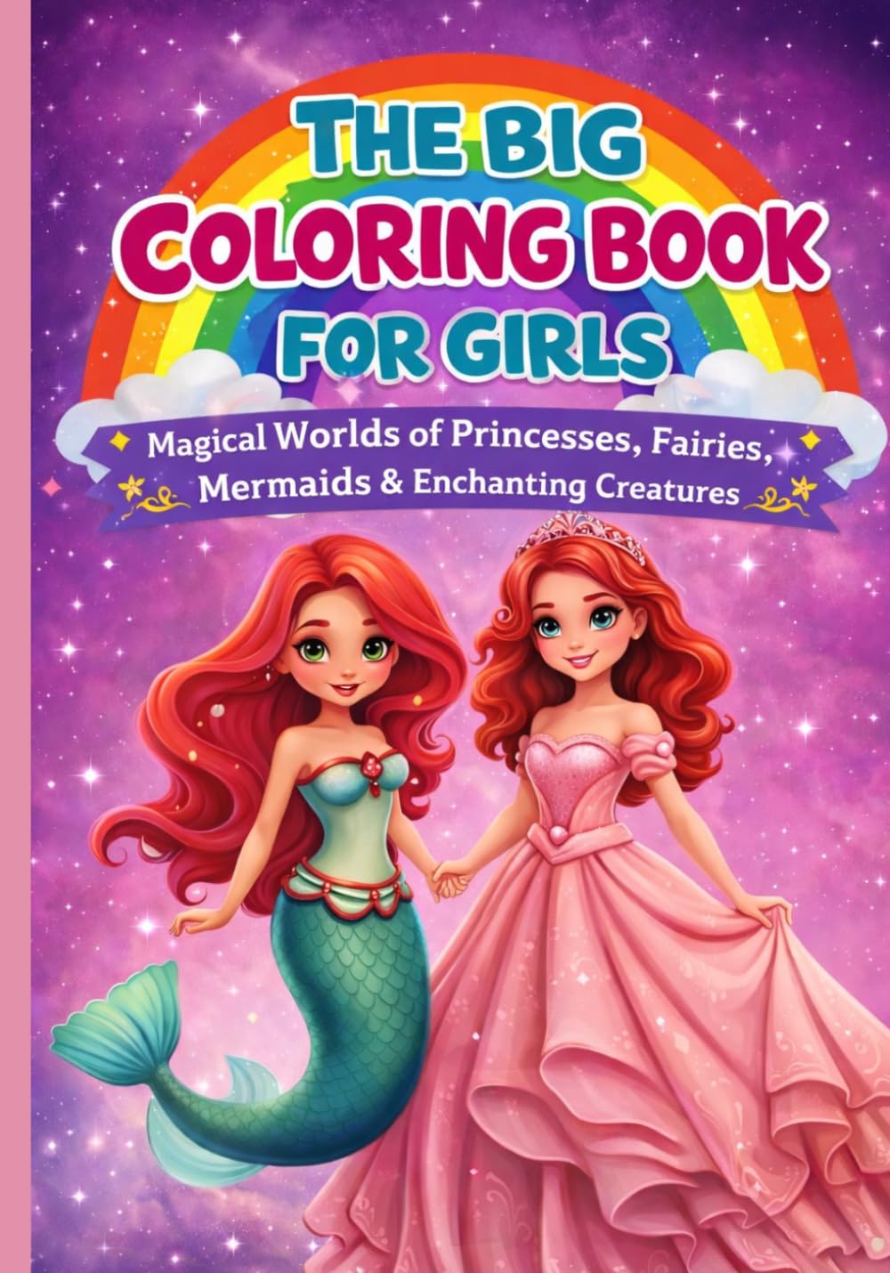 The Big Coloring Book for Girls: Magical Worlds of Princesses, Fairies, Mermaids & Enchanting Creatures