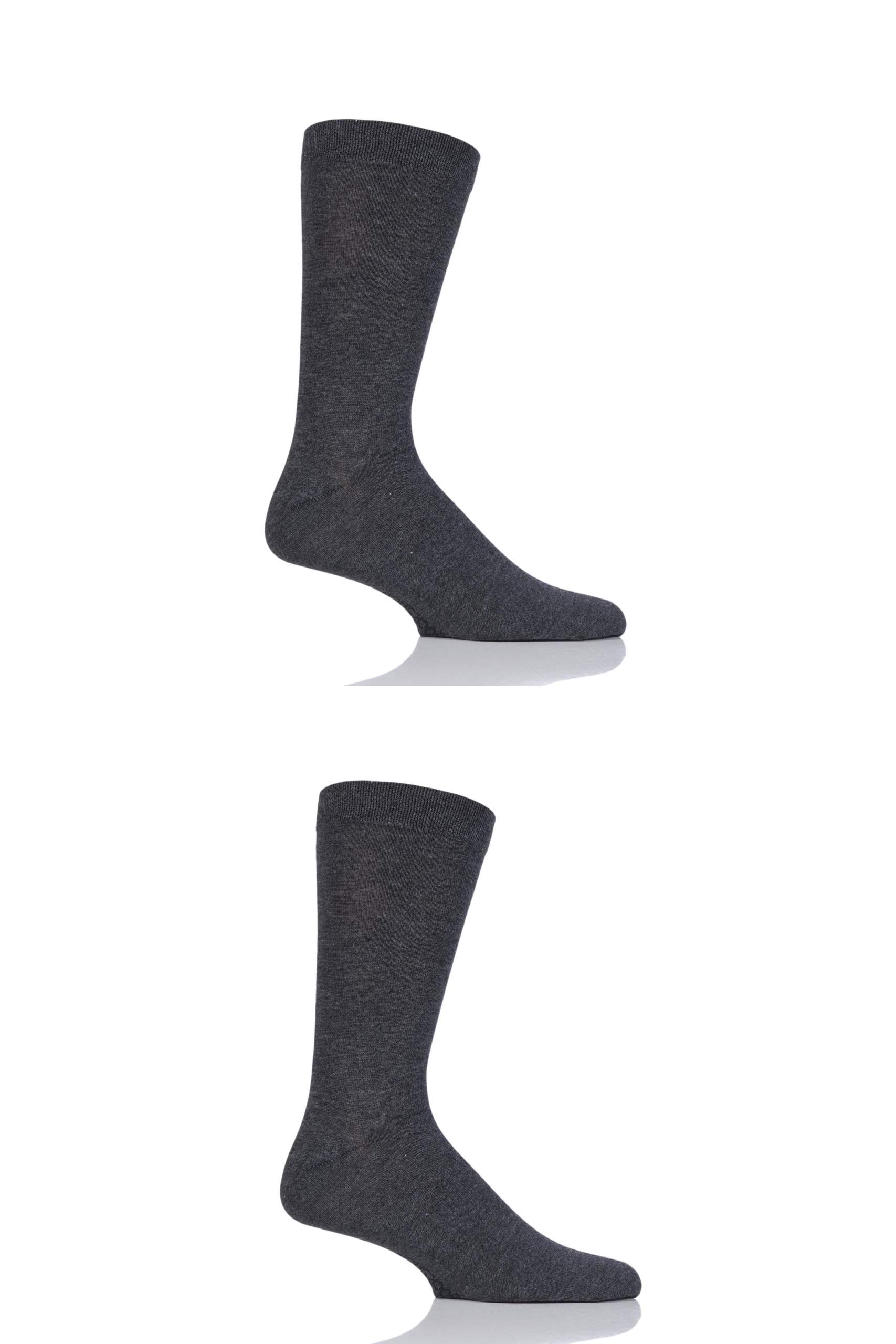Sockshop Men's Ashes To Ashes And Ladies Plain And Striped Colour Burst Bamboo Socks With Smooth Toe Seams Pack Of 2 7-11