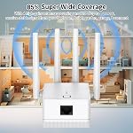 WiFi Extender, 2025 Fastest 1200Mbps Dual Band (5GHz/2.4GHz) WiFi Extenders Signal Booster for Home, Wireless Repeater with Ethernet Port Covers up to 10000sq. ft and 55 Devices | (5GHz/2.4GHz) WiFi Booster, Up to 15999 sq.ft and 105+ Devices, with E