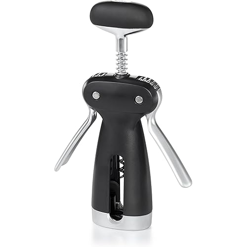 OXO SteeL Winged Corkscrew with Removable Foil Cutter