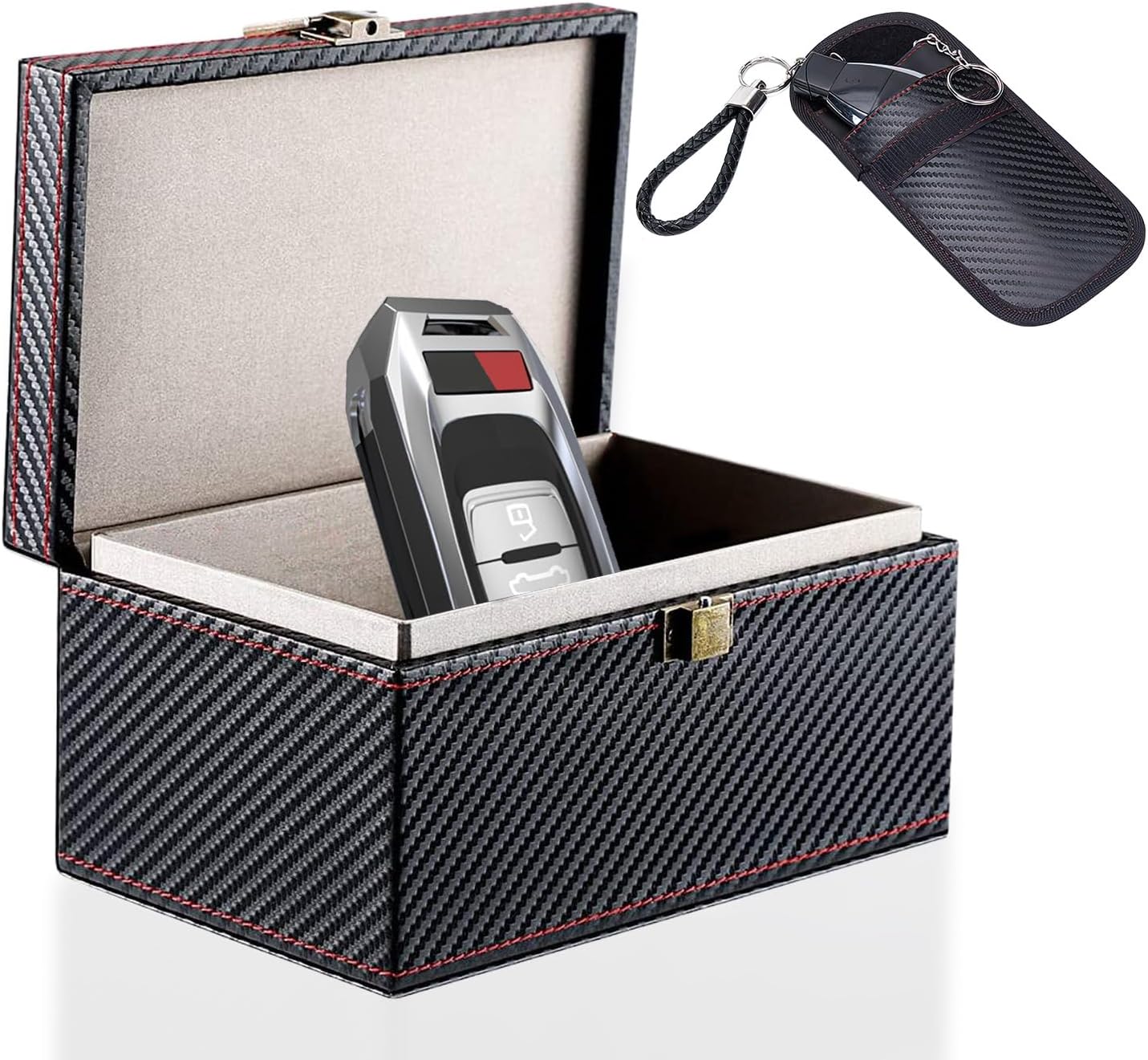 Faraday Box for Car Keys Keyless Car Key Signal Blocker Box, Faraday